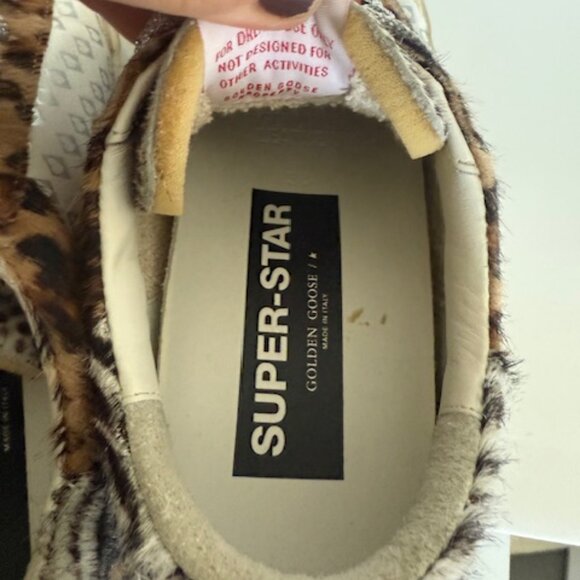 GOLDEN GOOSE SUPERSTAR LEOPARD SNEAKERS SIZE 38 - Picture 7 of 7